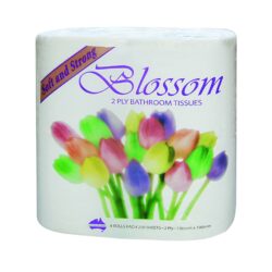 Abc toilet paper blossom 250sht 2ply 4/pack 48pk 0-000111 | ac cleaning supplies