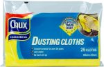 Chux dusting oil impregnated cloths 125ctn ac-09752 | ac cleaning supplies