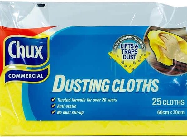 Chux dusting oil impregnated cloths 125ctn ac-09752 | ac cleaning supplies