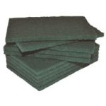 Edco 18120 scourer industrial green 23x15cm edco | ac cleaning supplies