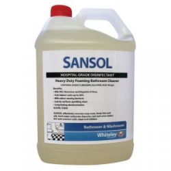 Whiteley sansol foaming bathroom cleaner 5l 190056 | ac cleaning supplies
