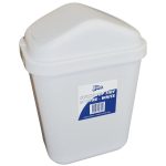 Edco swing top tidy bin white 30ltr 19344 | ac cleaning supplies