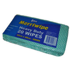 Edco merriwipe cloth green heavy duty 45cmx60cm 200ctn 19702 | ac cleaning supplies