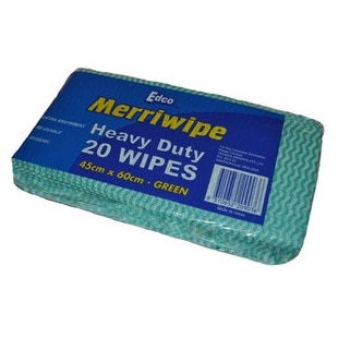 19702.jpg Edco merriwipe cloth green heavy duty 45cmx60cm 200ctn 19702 | ac cleaning supplies