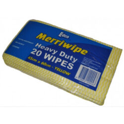 Edco merriwipe cloth yellow heavy duty 45cmx60cm 200ctn 19703 | ac cleaning supplies