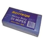 Edco merriwipe cloth blue heavy duty 45cmx60cm 200ctn 19704 | ac cleaning supplies