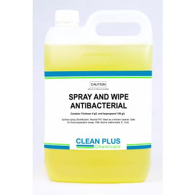 Clean plus spray and wipe antibacterial 5l 32502 | ac cleaning supplies