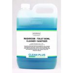 Clean plus washroom toilet bowl cleaner/sanitiser 5l 34002 | ac cleaning supplies