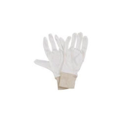 Cotton gloves white knit with cuff 1 pair ladies 418018 | ac cleaning supplies