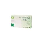 Vinyl ultrafresh clear gloves powder free medium 100pk 468402/med100 | ac cleaning supplies