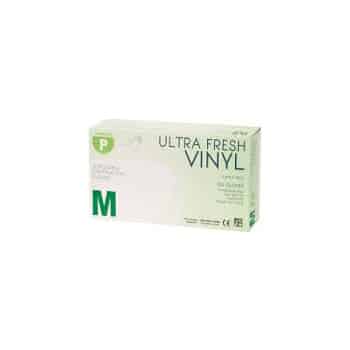 Vinyl ultrafresh clear gloves powder free medium 100pk 468402/med100 | ac cleaning supplies