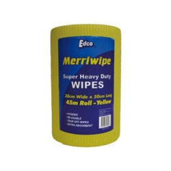 Edco merriwipe roll yellow 30x50cmx45m 56103 | ac cleaning supplies