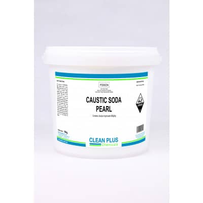 Clean plus caustic soda pearl 20kg 57051 | ac cleaning supplies