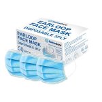 Face mask disposable 3ply 50pk 600005 | ac cleaning supplies