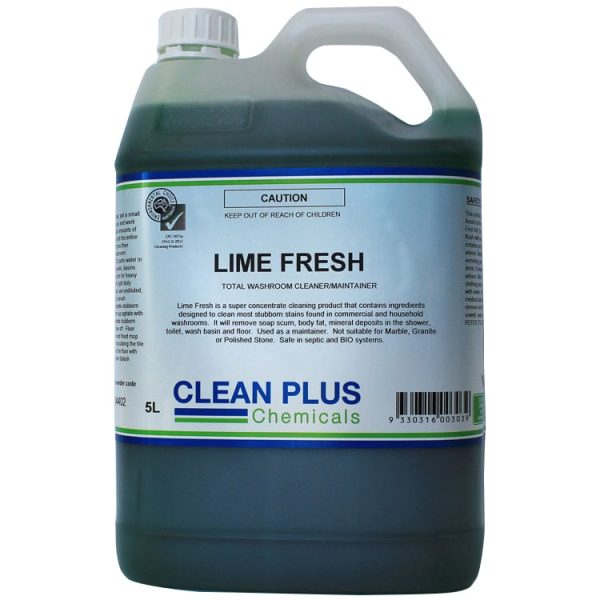 Clean plus lime fresh bathroom cleaner 5l 84402 | ac cleaning supplies