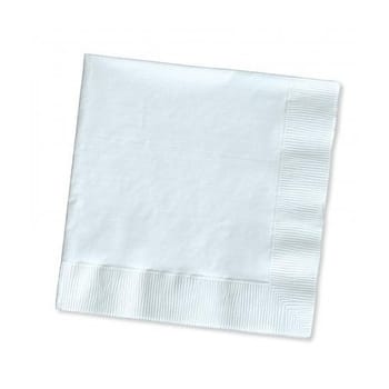 Abc serviette premium dinner 2ply white 400mmx400mm 1000's a-216w | ac cleaning supplies