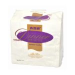 Abc serviette dinner premium 3ply white 1000's a-316w | ac cleaning supplies