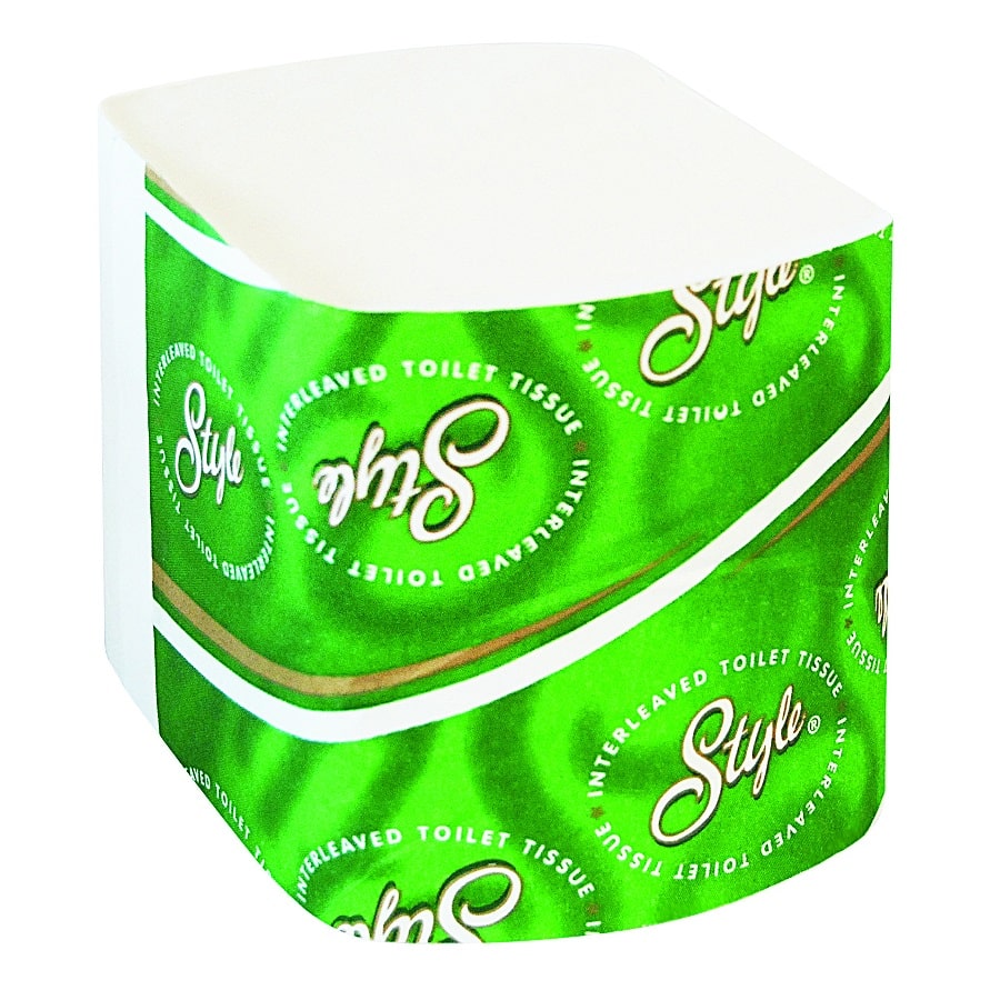 Abc interleaved toilet tissue premium 500sht 1ply abc-500 | ac cleaning supplies