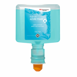 Deb scj azure touch free foam soap blue 3x1.2l azu120tf | ac cleaning supplies