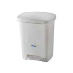 Oates pedal bin white 30l bb-30pw | ac cleaning supplies
