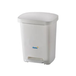 Oates pedal bin white 30l bb-30pw | ac cleaning supplies