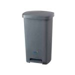 Oates pedal bin grey 50l bb-50pgy | ac cleaning supplies