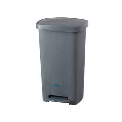 Oates pedal bin grey 50l bb-50pgy | ac cleaning supplies