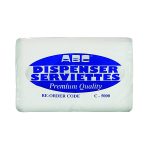 Abc serviette compact fold dispenser 215mmx20mm white 250pk 5000ctn c5000 | ac cleaning supplies
