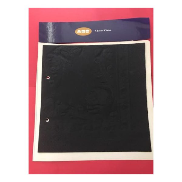 Abc serviette luncheon 2ply black 315mmx315mm 2000's d-213blk | ac cleaning supplies