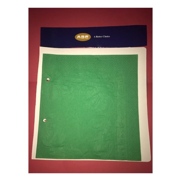 Abc serviette luncheon 2ply dark green 315mmx315mm 2000's d-213dg | ac cleaning supplies