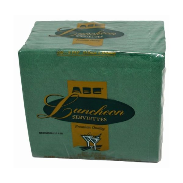 Abc serviette luncheon 2ply mountain pine 315mmx315mm 2000's d-213mp | ac cleaning supplies