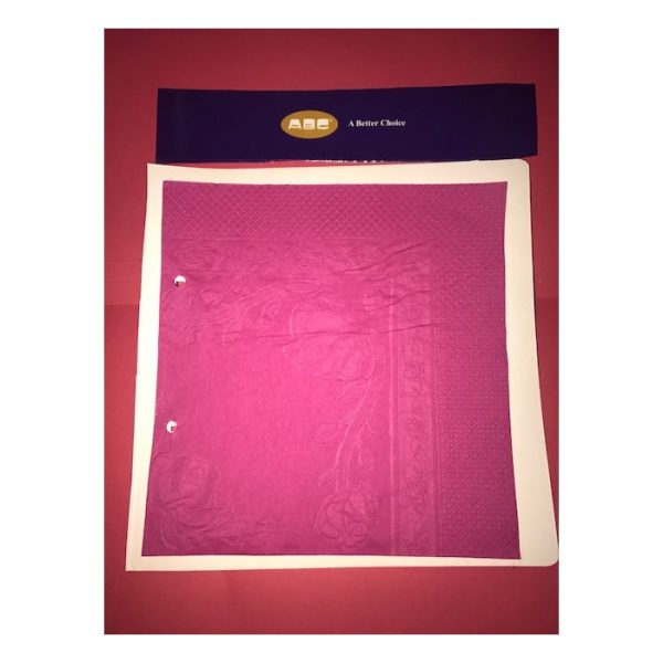 Abc serviette dinner 2ply dusty pink 400mmx400mm 1000's d-216dp | ac cleaning supplies