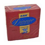Abc serviette dinner 2ply red 400mmx400mm 1000's d-216r | ac cleaning supplies