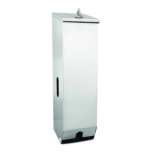 Abc dispenser triple roll stainless steel d-313/ss | ac cleaning supplies