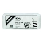 Abc serviette tall fold dispenser 1ply 285mmx210mm 500pk 10000 ctn dh10000 | ac cleaning supplies