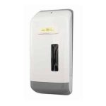 Abc dispenser interleaved toilet tissue white plastic dis-250/10 | ac cleaning supplies