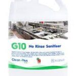 Clean plus g10 no rinse sanitiser 5l 91002 | ac cleaning supplies