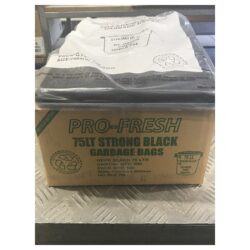 Garbage bag black 75l 500ctn hd-blb75l | ac cleaning supplies
