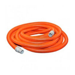Vac hose 15m for shampoo machine 38mm orange with hose cuffs hg380-cuff | ac cleaning supplies