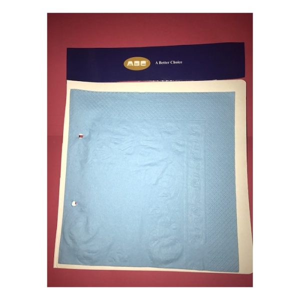 Abc serviette dinner 3ply light blue 400mmx400mm 1000's l-316b | ac cleaning supplies