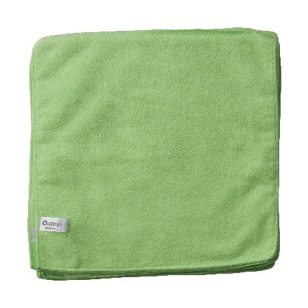 Oates microfibre cloth green 10pk mf-035vg | ac cleaning supplies