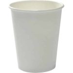 Paper coffee cup single wall 8oz white cup008 | ac cleaning supplies