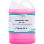 Clean plus hand sanitiser alcohol free pink 5l 97202 | ac cleaning supplies