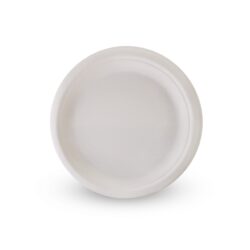 Plates sugarcane 7" 180mm round 1000ctn sc7rnd | ac cleaning supplies