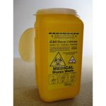 Sharp syringe containers 1.4ltr with lid t5p1014yns | ac cleaning supplies