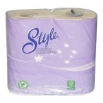Abc toilet paper style premium 400sht 2ply 4pk un2-400/0 | ac cleaning supplies