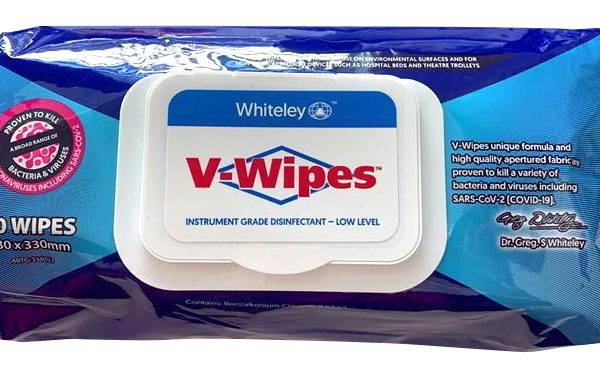 Whiteley v-wipes antibacterial 80's flat pack 210634 | ac cleaning supplies