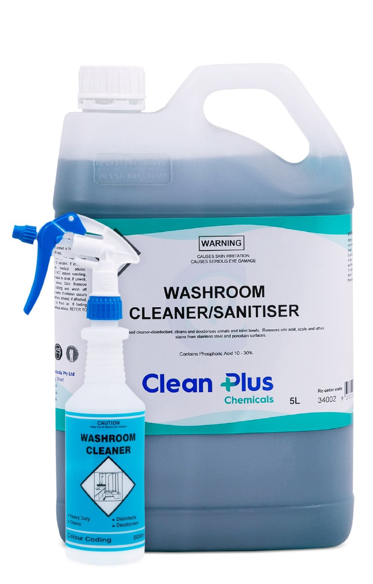 Clean plus washroom cleaner/sanitiser 20l 34003 | ac cleaning supplies