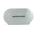 Abc dispenser jumbo twin roll stainless steel d-500/2ss | ac cleaning supplies