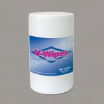 Whiteley v-wipes antibacterial 100 canister 210561 | ac cleaning supplies